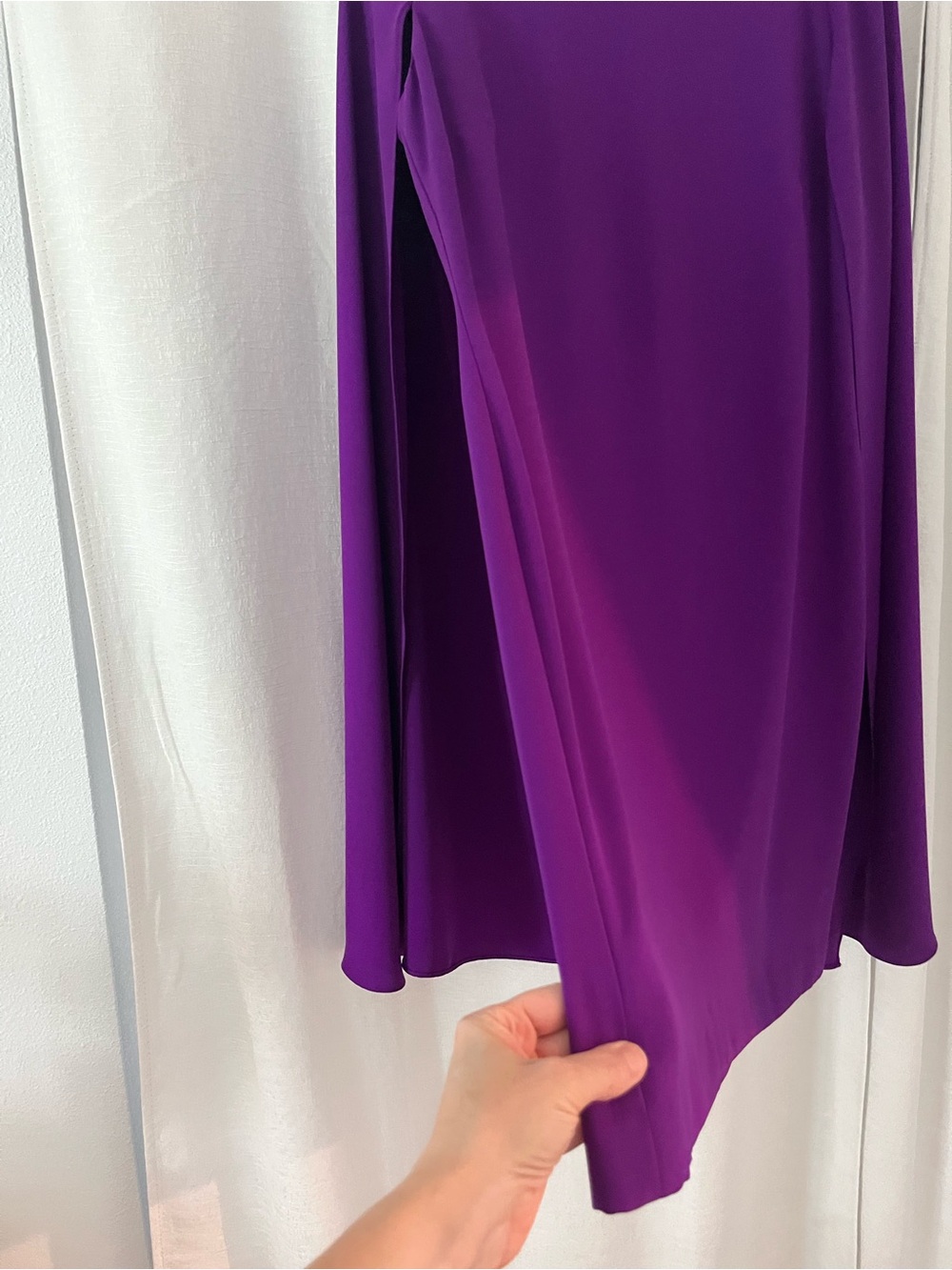 Lauren Ralph Lauren Purple Long-Sleeve Shift Dress. Size 12. - Picture 8 of 8